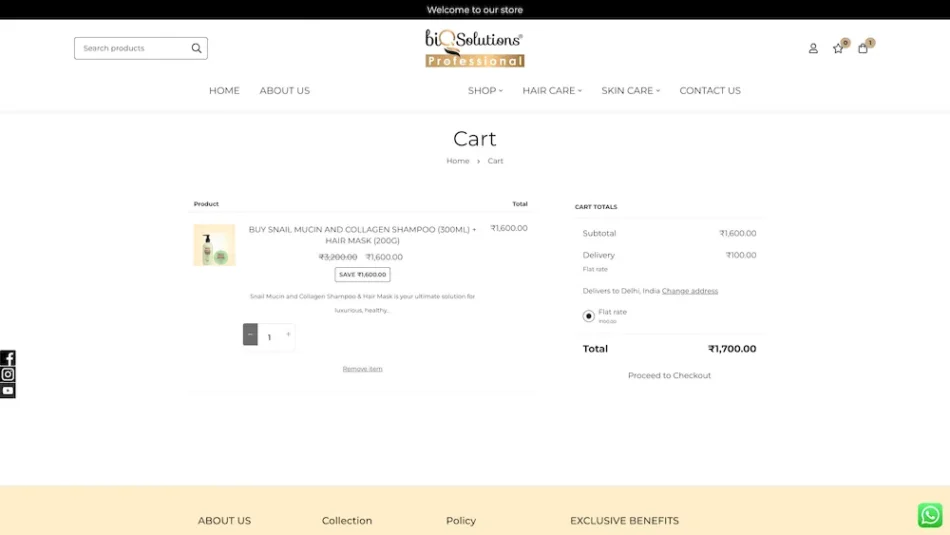 Cart Page